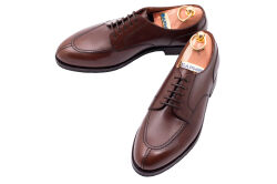 Derby Cambridge Brown. Brązowe obuwie eleganckie, biznesowe, formalne, biurowe, ślubne, okolicznościowe, gyw, męskie.