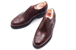 Brogues cambridge marron. Ciemno brązowe obuwie eleganckie, biznesowe, biurowe, ślubne, okolicznościowe, gyw, męskie.