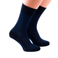 PATINE Socks Diagonal Navy Blue / Royal Blue