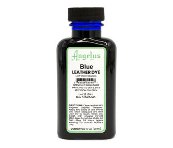 ANGELUS LOW VOC Leather Dye 3oz #040 BLUE / NIEBIESKI barwnik do naturalnych skór licowych