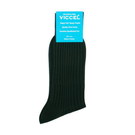 zielone eleganckie bawełniane skarpety męskie viccel socks solid clemetsen green cotton