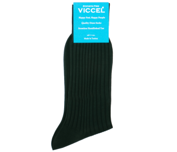 VICCEL / CELCHUK Socks Solid Clemetsen Green Cotton 
