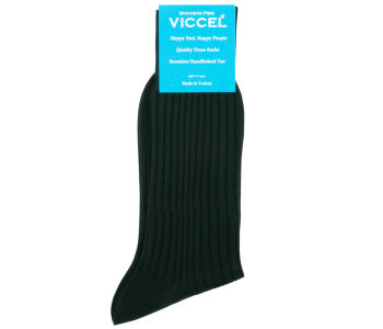VICCEL / CELCHUK Socks Solid Clemetsen Green Cotton