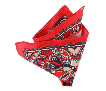 Pocket Square Wool PATHW1620_1 Red