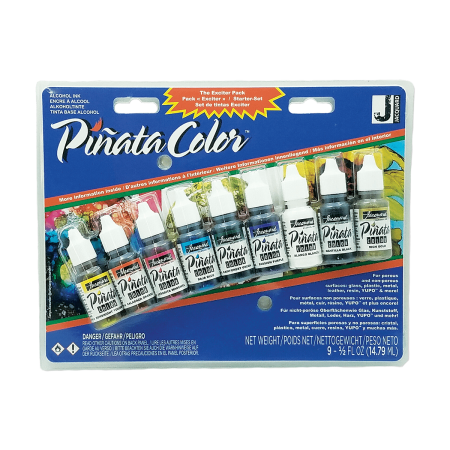 JACQUARD Pinata Alcohol Ink Exciter Pack 9x 0.5oz / Zestaw barwników alkoholowych do twardych powierzchni