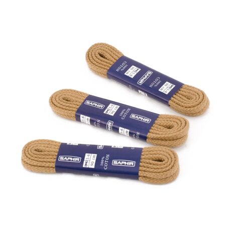 SAPHIR BDC Laces Cord 3mm Beige - beżowe okrągłe sznurowadła