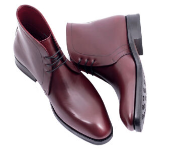 TLB MALLORCA Chukka Boots CHAPMAN 574S F Burgundy - bordowe trzewiki męskie