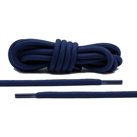 LACE LAB Rope Laces 5mm Navy Blue - Granatowe okrągłe sznurowadła do butów