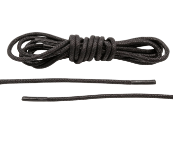 LACE LAB Waxed Shoe Laces 2.5mm Black