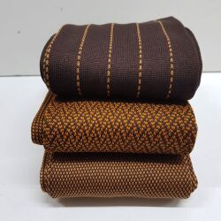 brązowe luksusowe podkolanówki męskie bawełniane Viccel knee socks brown