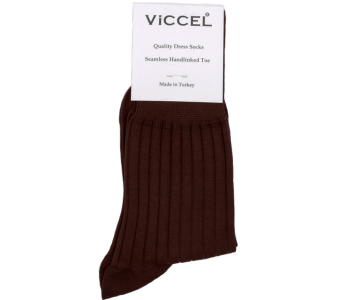 VICCEL / CELCHUK Socks Elastane Cotton Brown